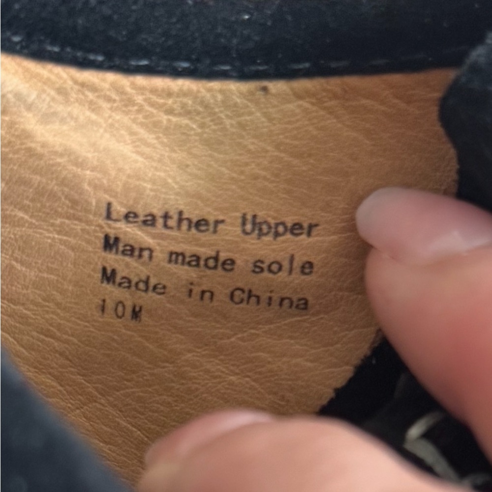 L.A.M.B. Black Leather Moccasin‎ High Heel Shoes - Picture 6 of 12
